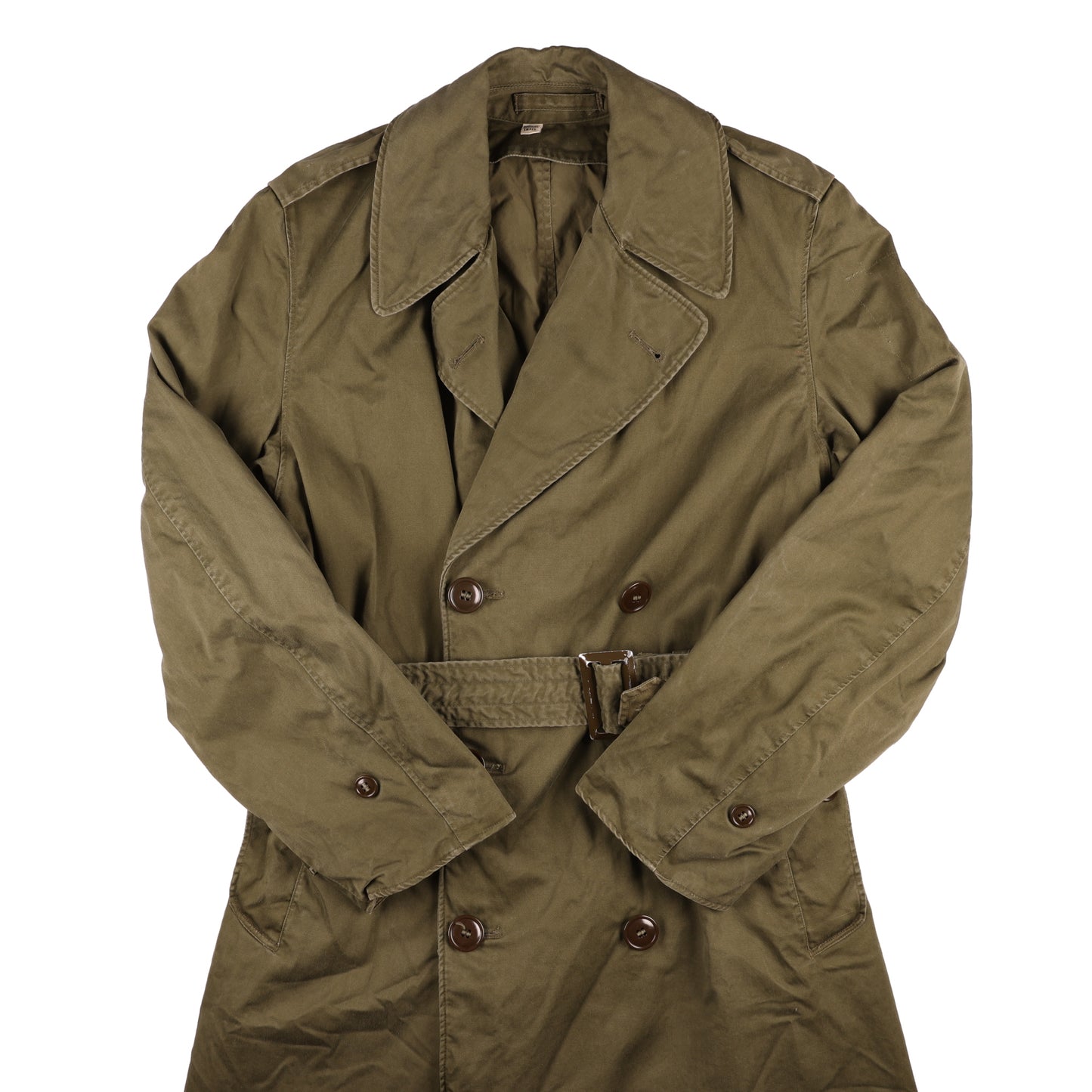 Korean War U.S. Army Cotton Overcoat by Cumberland Cloak Co., Inc. Size Regular Small (1953)