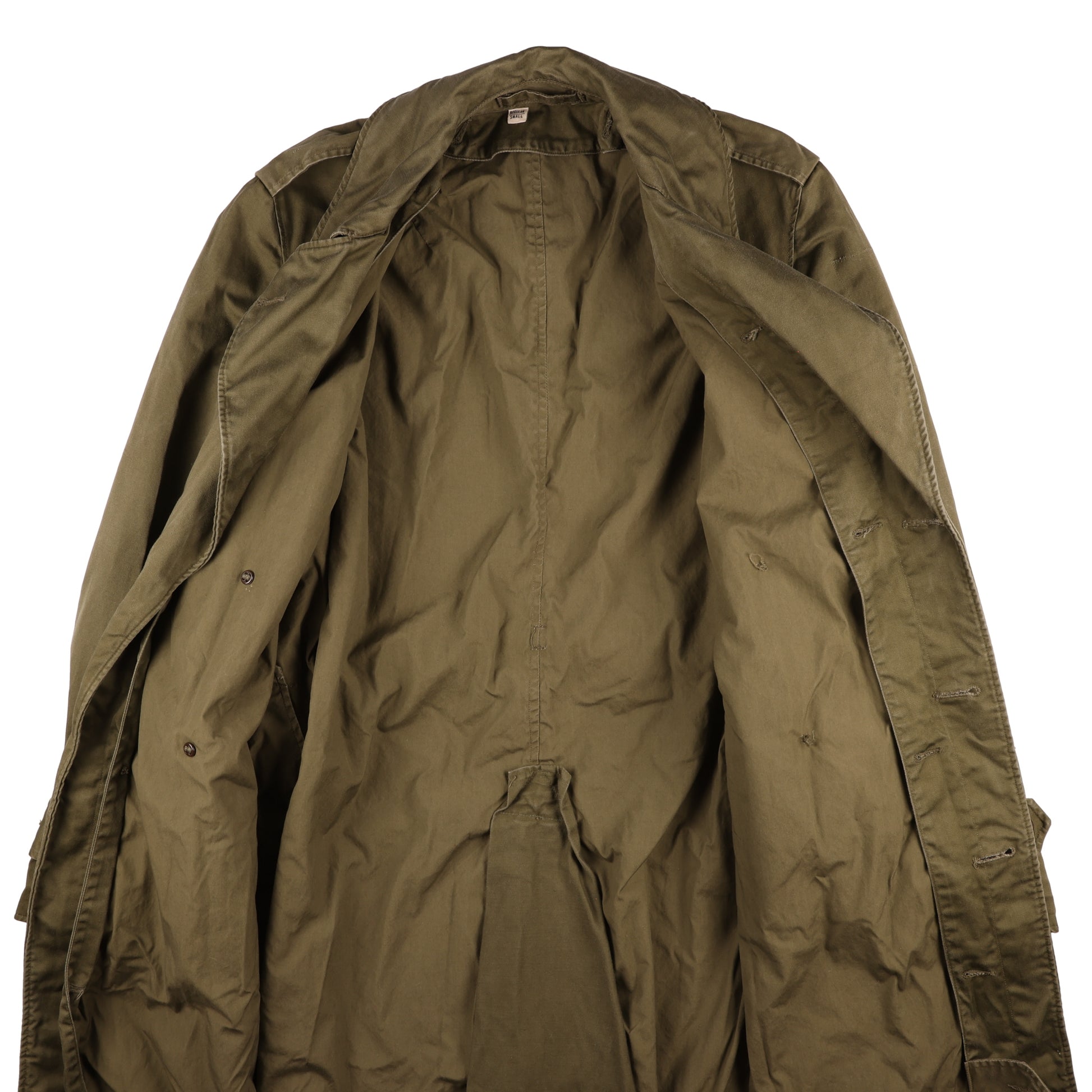 Korean War U.S. Army Cotton Overcoat by Cumberland Cloak Co., Inc. Size Regular Small (1953)