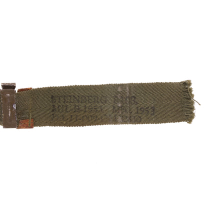 Korean War U.S. M-1 Helmet Liner Headband by Steinberg Bros., Inc. (1953)