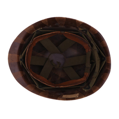 Korean War U.S. Westinghouse/Capac M-1 Helmet Liner with Headband & Neckband Identified to Sgt. R. E. Wales (1952-55)