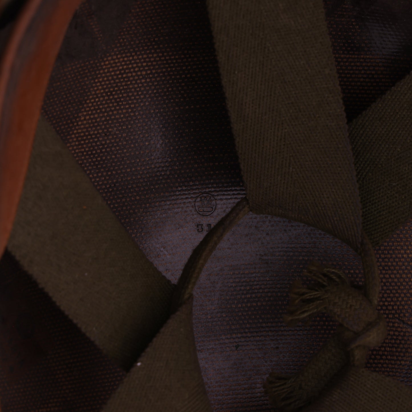 Korean War U.S. Westinghouse/Capac M-1 Helmet Liner with Headband & Neckband Identified to Sgt. R. E. Wales (1952-55)