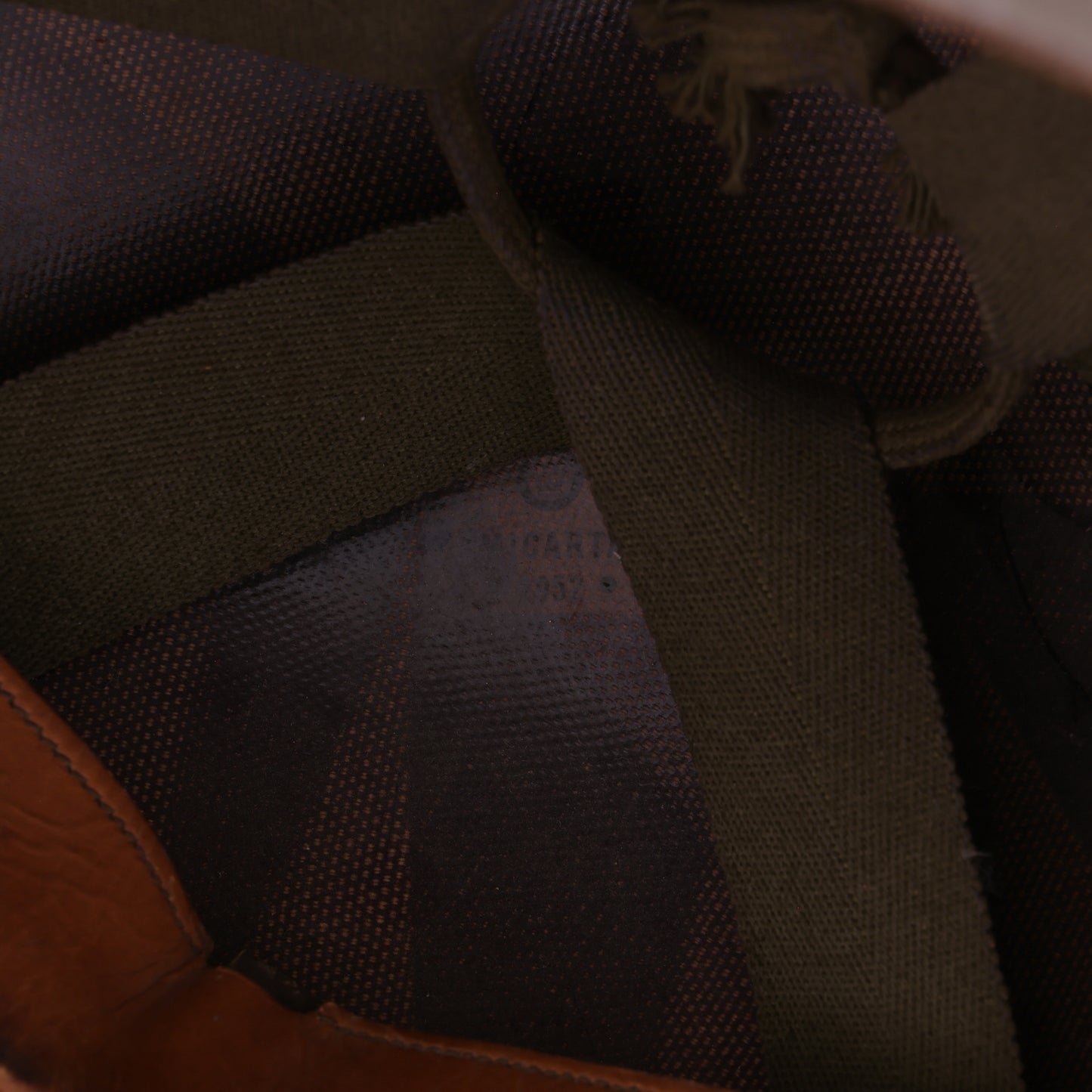 Korean War U.S. Westinghouse/Capac M-1 Helmet Liner with Headband & Neckband Identified to Sgt. R. E. Wales (1952-55)