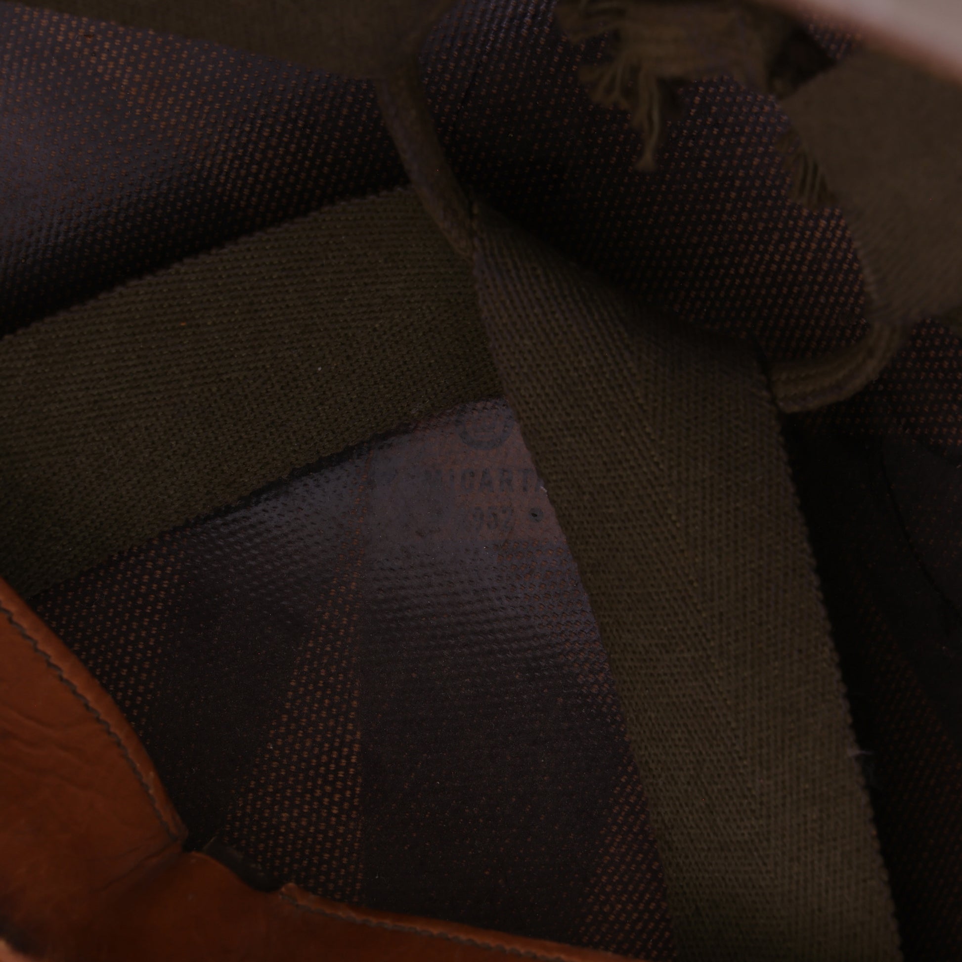 Korean War U.S. Westinghouse/Capac M-1 Helmet Liner with Headband & Neckband Identified to Sgt. R. E. Wales (1952-55)