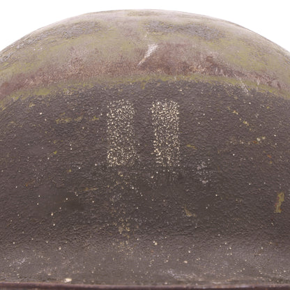 Korean War U.S. McCord Swivel Loop M-1 Helmet Shell with Painted Captain's Rank (1951-58)