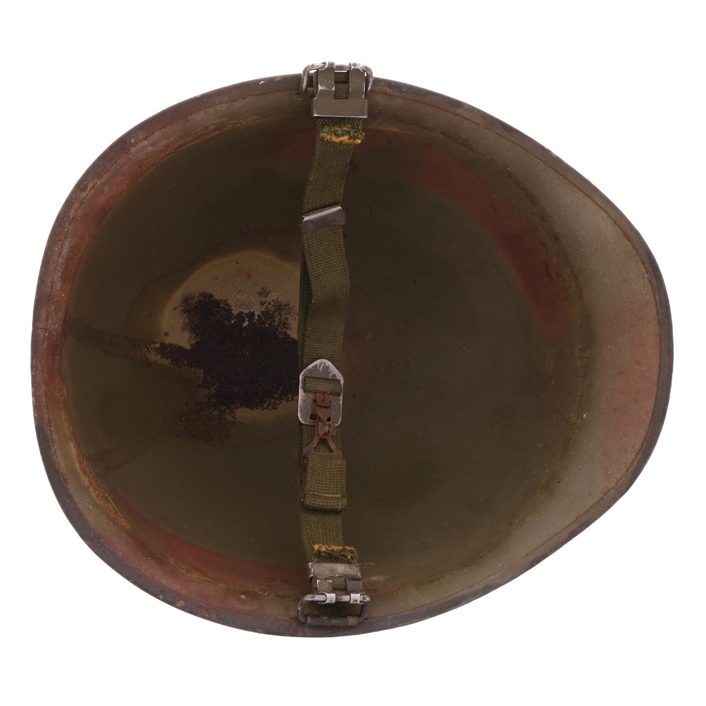 Korean War U.S. Motor Wheel Swivel Loop M-1 Helmet Shell (1951-53)