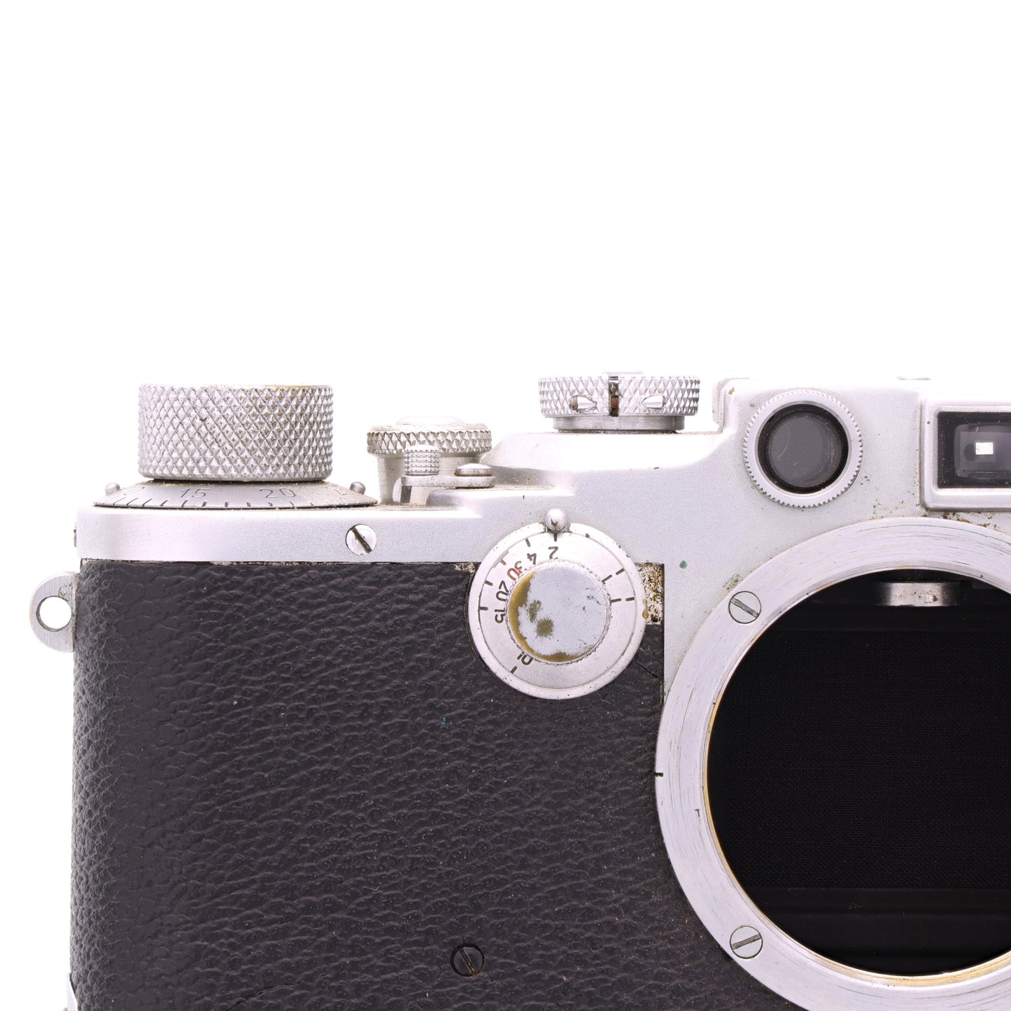 WWII German Leica IIIc "Stepper" 35 mm Film Camera Body by Ernst Leitz (1941-42)