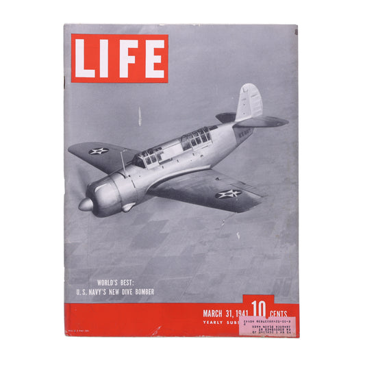 LIFE Magazine World's Best: U.S. Navy's New Dive Bomber (March 31, 1941)