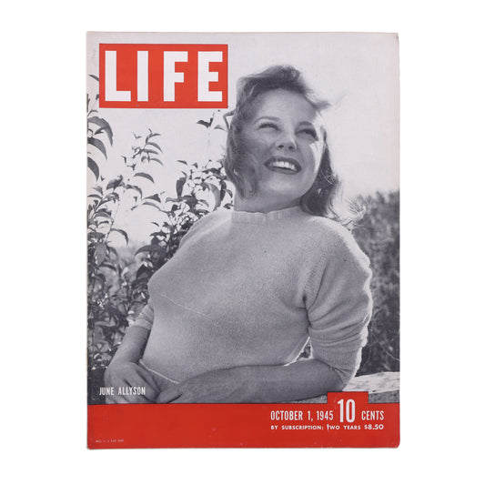 LIFE Magazine June Allyson (October 1, 1945)