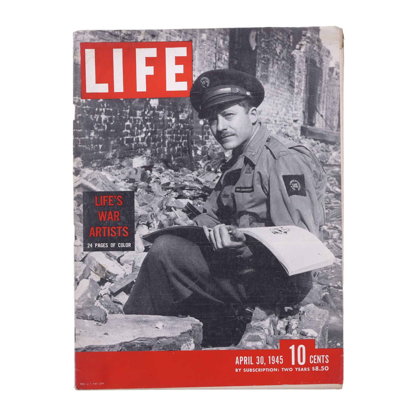 LIFE Magazine LIFE'S War Artists (April 30, 1945)