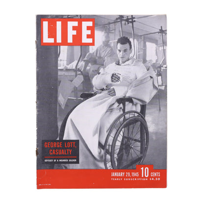 LIFE Magazine George Lott, Casualty (January 29, 1945)