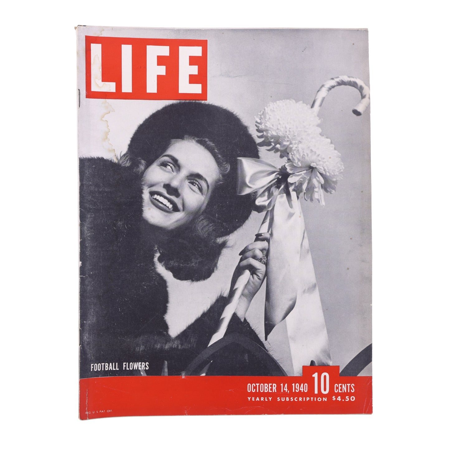 LIFE Magazine Football Flowers (October 14, 1940)