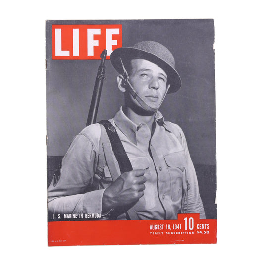 LIFE Magazine U.S. Marine in Bermuda (August 18, 1941)