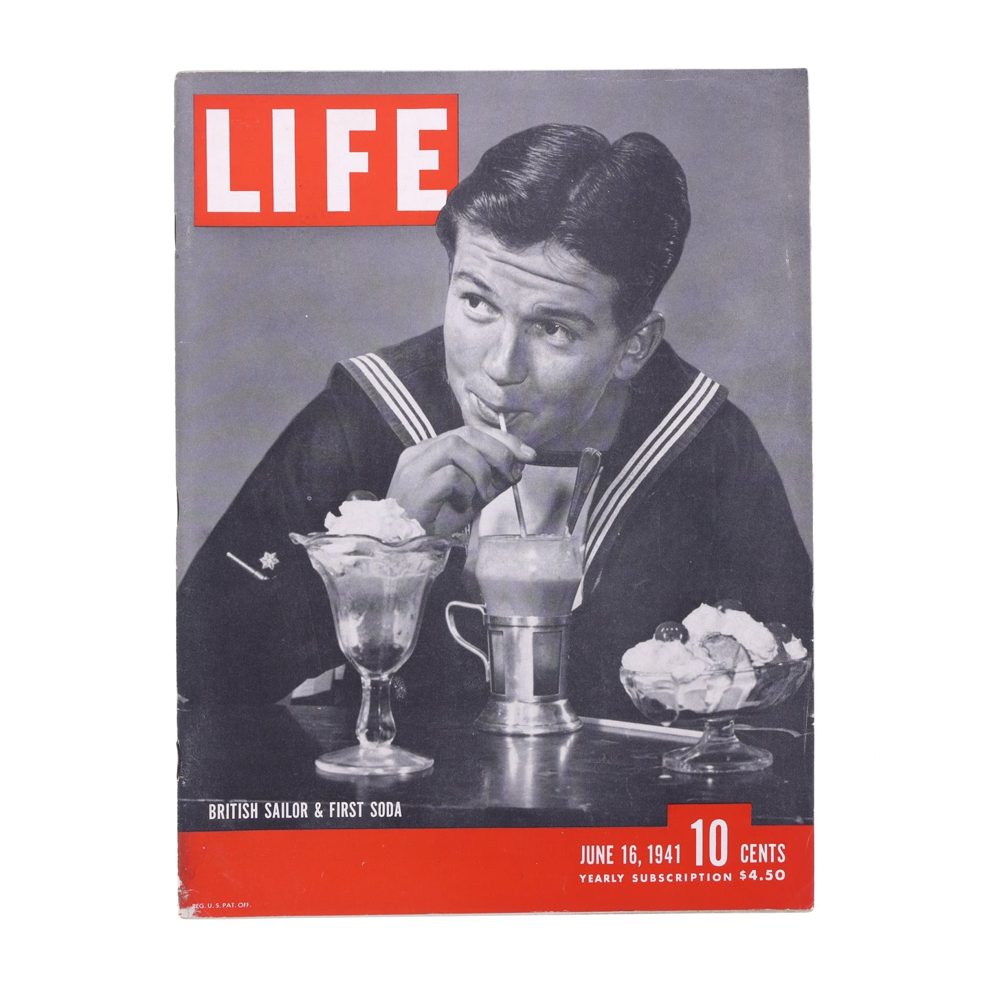 LIFE Magazine British Sailor & First Soda (June 16, 1941)