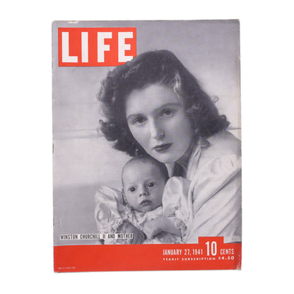 LIFE Magazine Winston Churchill II and Mother (January 27, 1941)