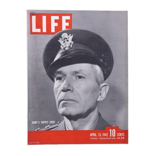 LIFE Magazine Army's Supply Chief (April 13, 1942)