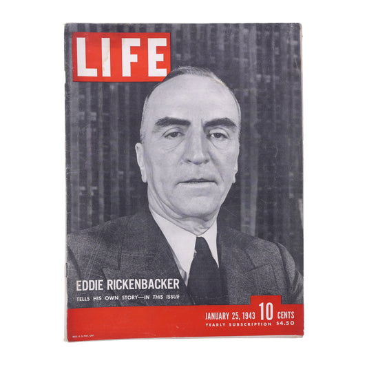 LIFE Magazine Eddie Rickenbacker (January 25, 1943)