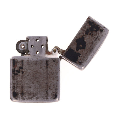 WWII U.S. Zippo "Windproof" Lighter with Black Crackle Finish (1943-45)