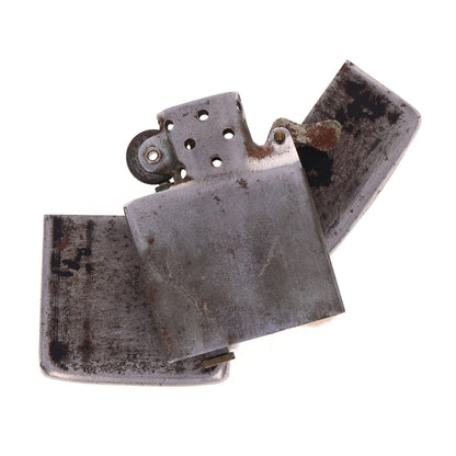 WWII U.S. Zippo "Windproof" Lighter with Black Crackle Finish (1943-45)