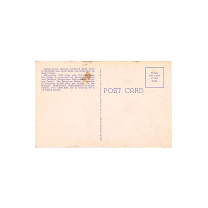 Lot of 7 WWII U.S. Camp Grant Post Cards