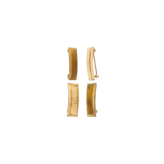 Lot of 4 WWII U.S. Second Lt.'s Rank Insignia Pins (Brass)