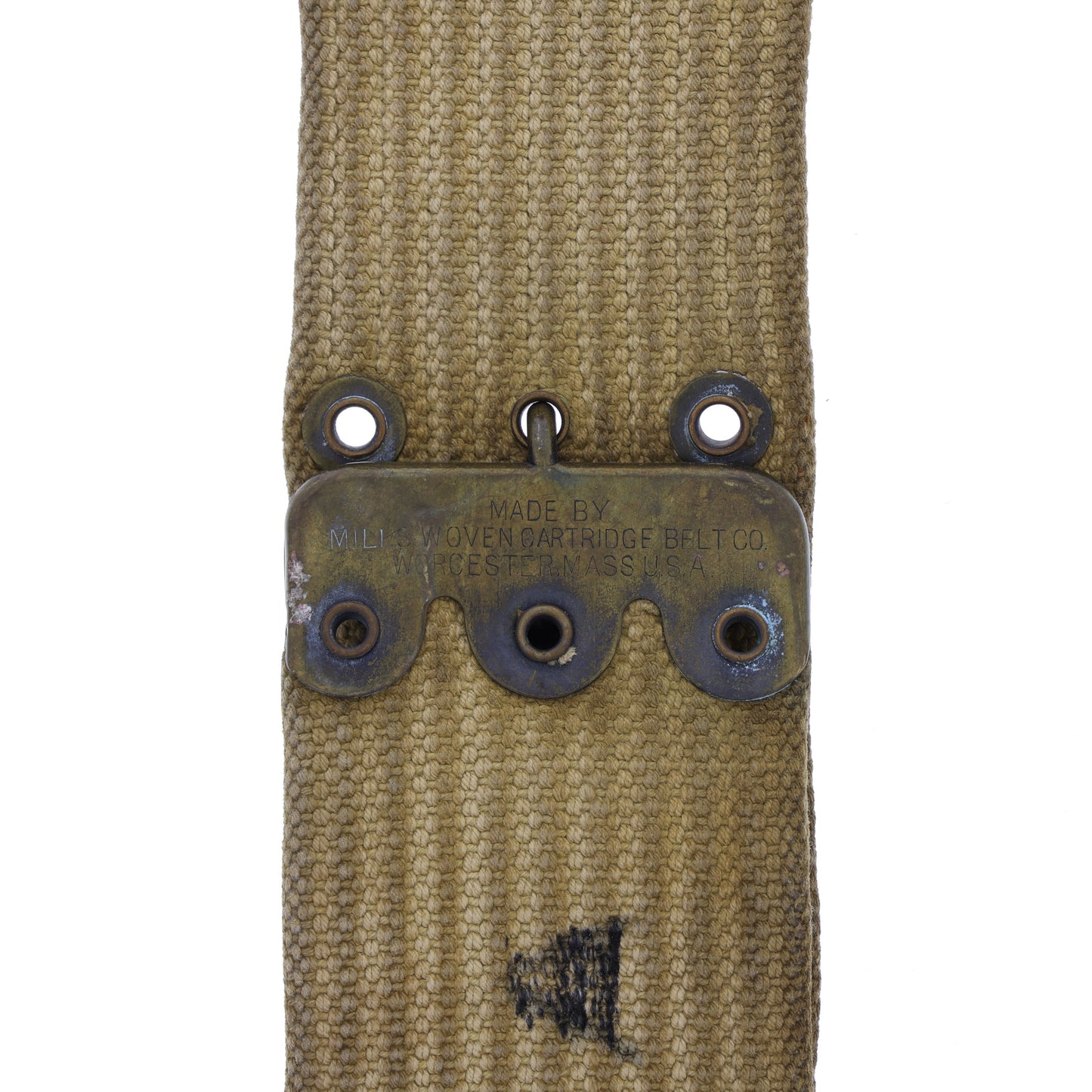 WWI U.S. Pistol Belt by Mills Woven Cartridge Belt Co. (Patented January 29, 1901 & July 16, 1907)