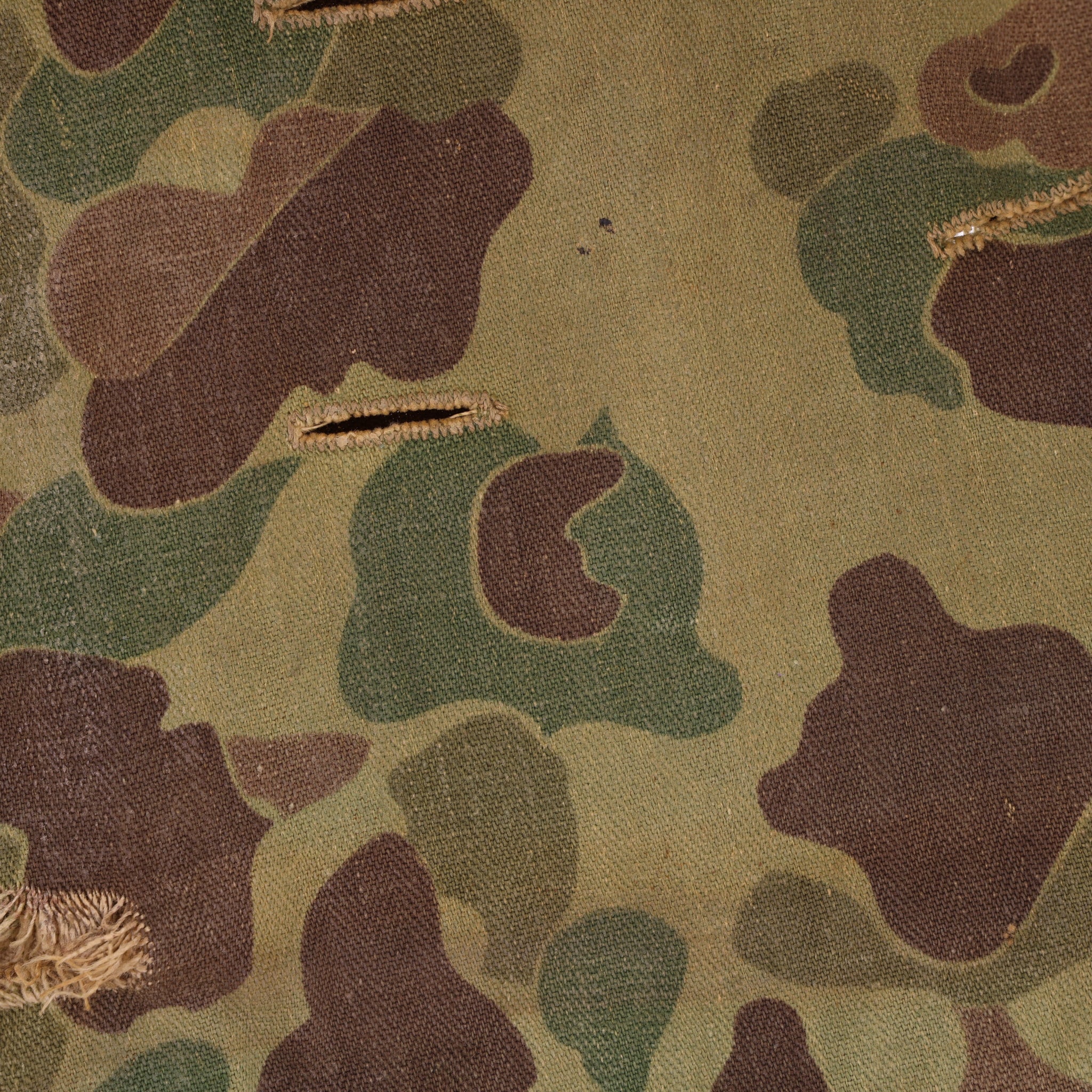 Korean War USMC Camouflage M-1 Helmet Cover by Blue Anchor Overall Co., Inc. (1953)
