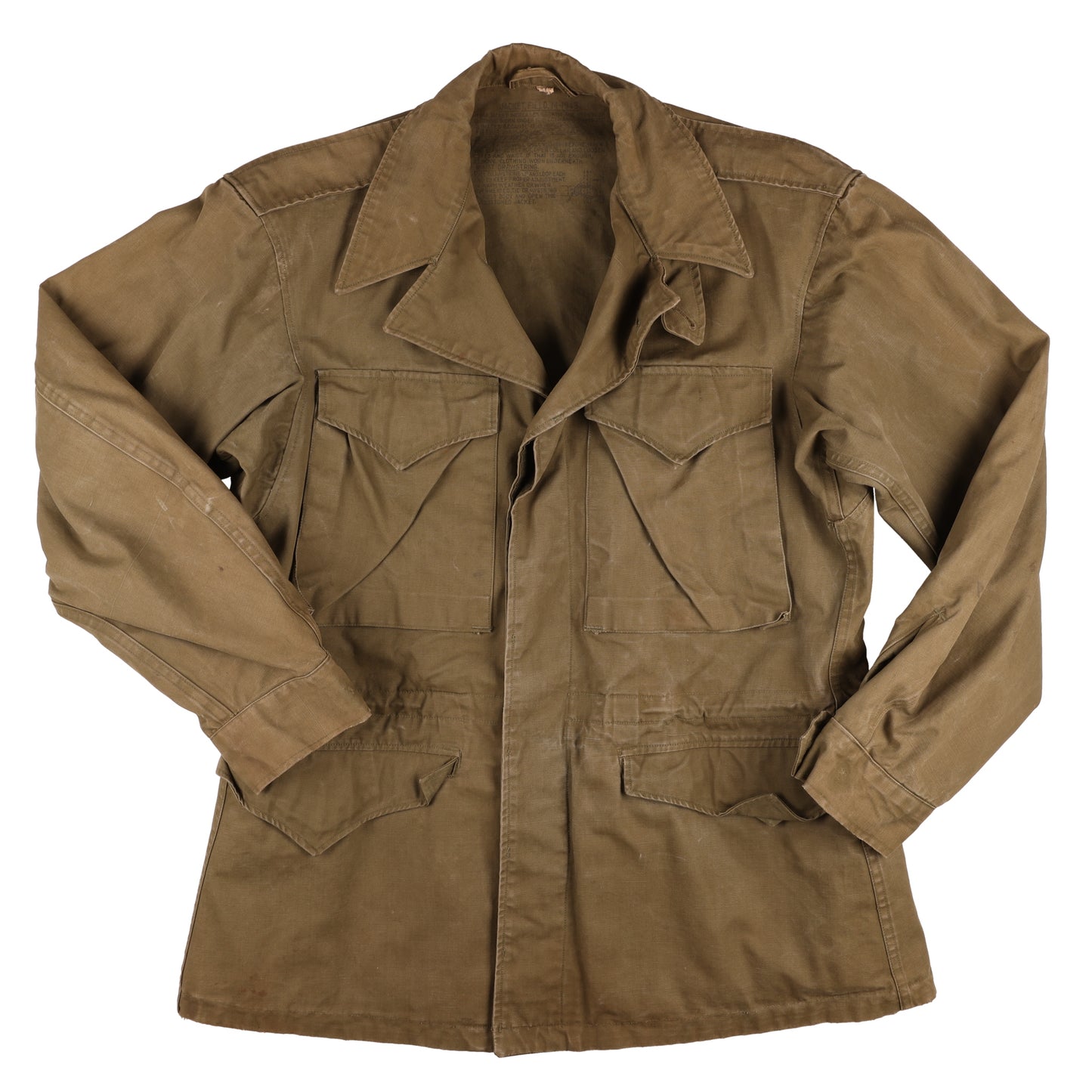 Post-WWII U.S. Army M1943 Field Jacket by Whitewater Garment Co. Named to "E. C. Porter" Size 34R (1946)