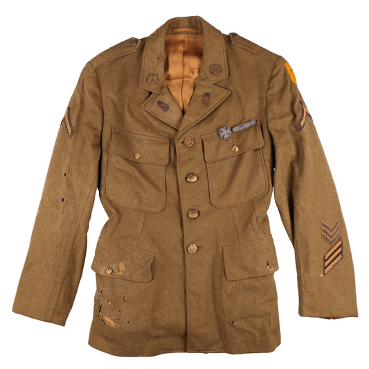 Pre-WWII U.S. Army 3rd Cavalry Division Pvt.'s M1926 Wool Service Jacket by Phila. Quartermaster Depot