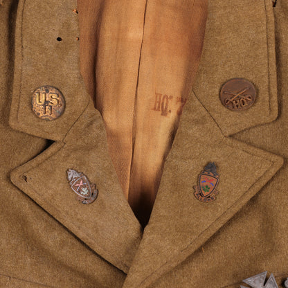Pre-WWII U.S. Army 3rd Cavalry Division Pvt.'s M1926 Wool Service Jacket by Phila. Quartermaster Depot