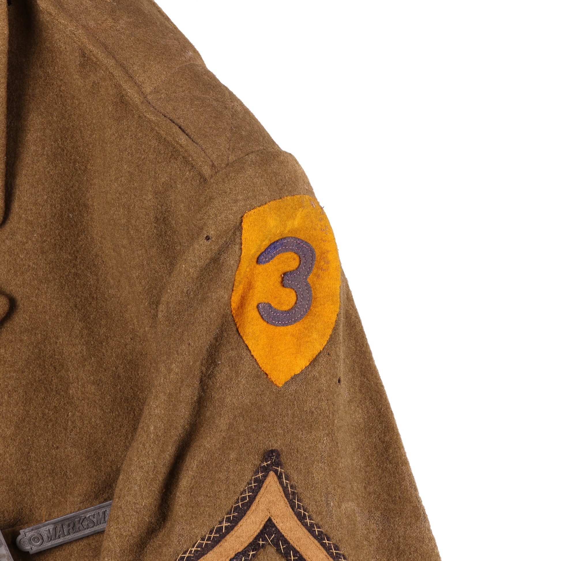 Pre-WWII U.S. Army 3rd Cavalry Division Pvt.'s M1926 Wool Service Jacket by Phila. Quartermaster Depot