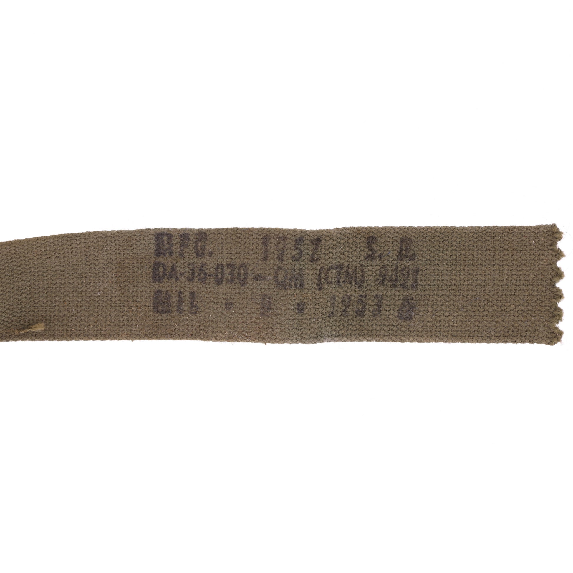 Pre-Vietnam War U.S. M-1 Helmet Liner "Sawtooth" Headband (1957)