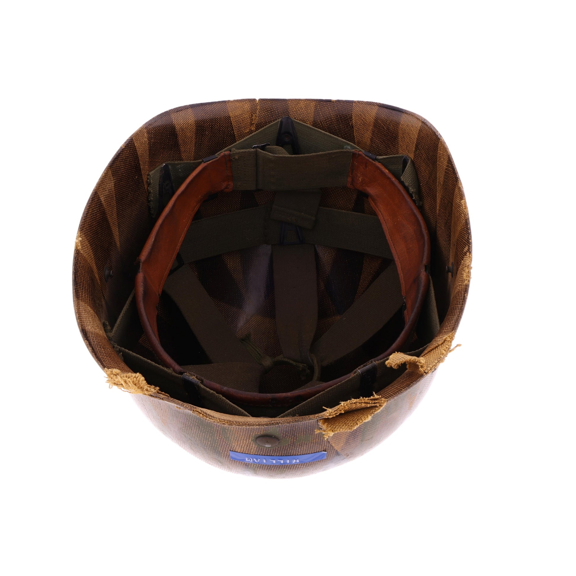 Pre-Vietnam War U.S. Westinghouse M-1 Helmet Liner with Headband Named to "William" (1961)
