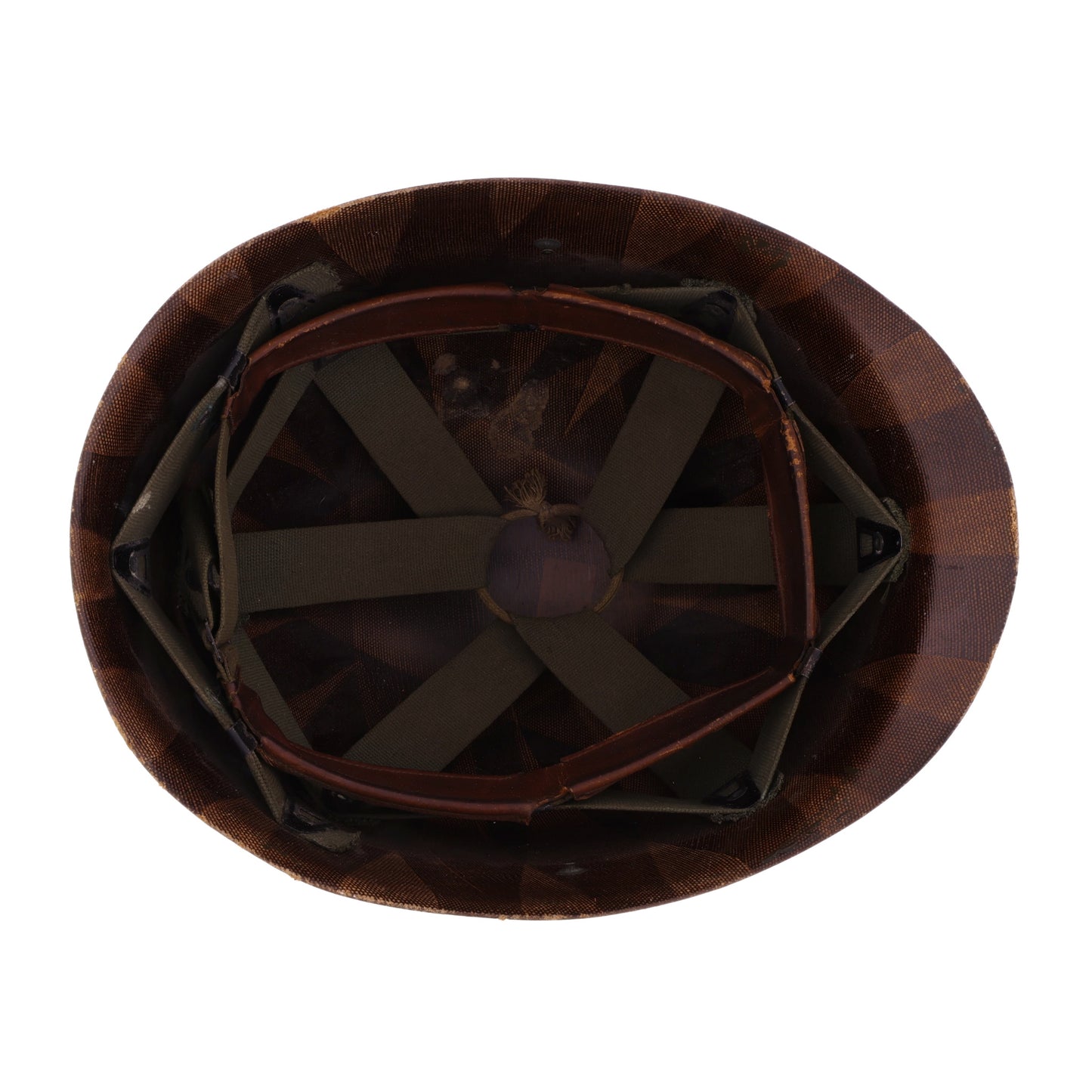 Pre-Vietnam War U.S. Armored Division Sgt.'s Westinghouse/Micarta M-1 Helmet Liner with Headband (1961)