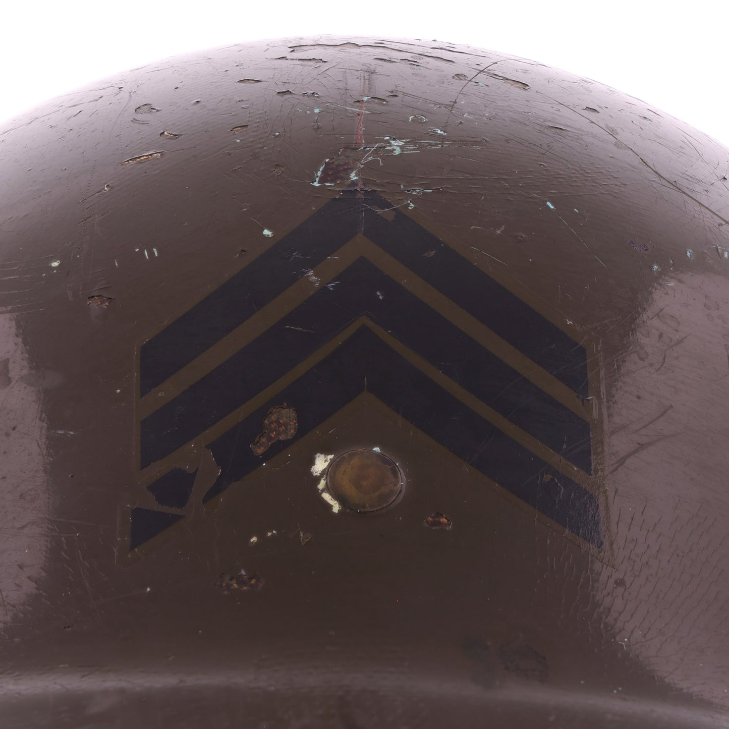 Pre-Vietnam War U.S. Armored Division Sgt.'s Westinghouse/Micarta M-1 Helmet Liner with Headband (1961)