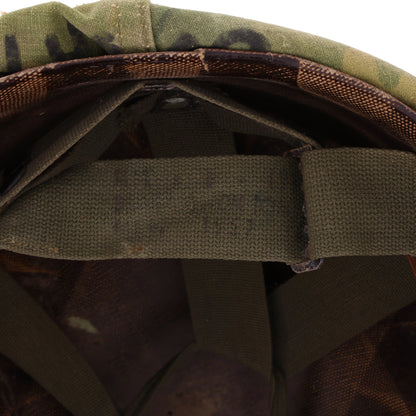 Pre-Vietnam War USMC McCord Swivel Loop M-1 Helmet & Westinghouse/Micarta Liner Set with Camouflage Cover Named to Two Different Marines (1942-59)