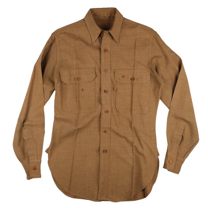 Pre-WWII U.S. Army Enlisted Man's M37 Wool Service Shirt with ROTC Honor Unit Patch