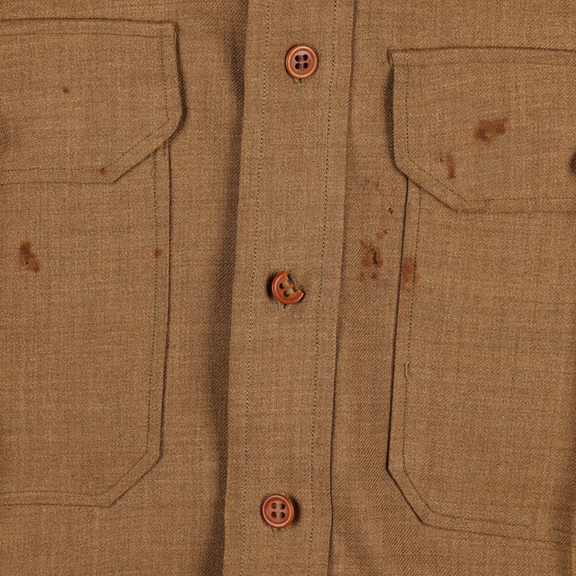 Pre-WWII U.S. Army Enlisted Man's M37 Wool Service Shirt with ROTC Honor Unit Patch