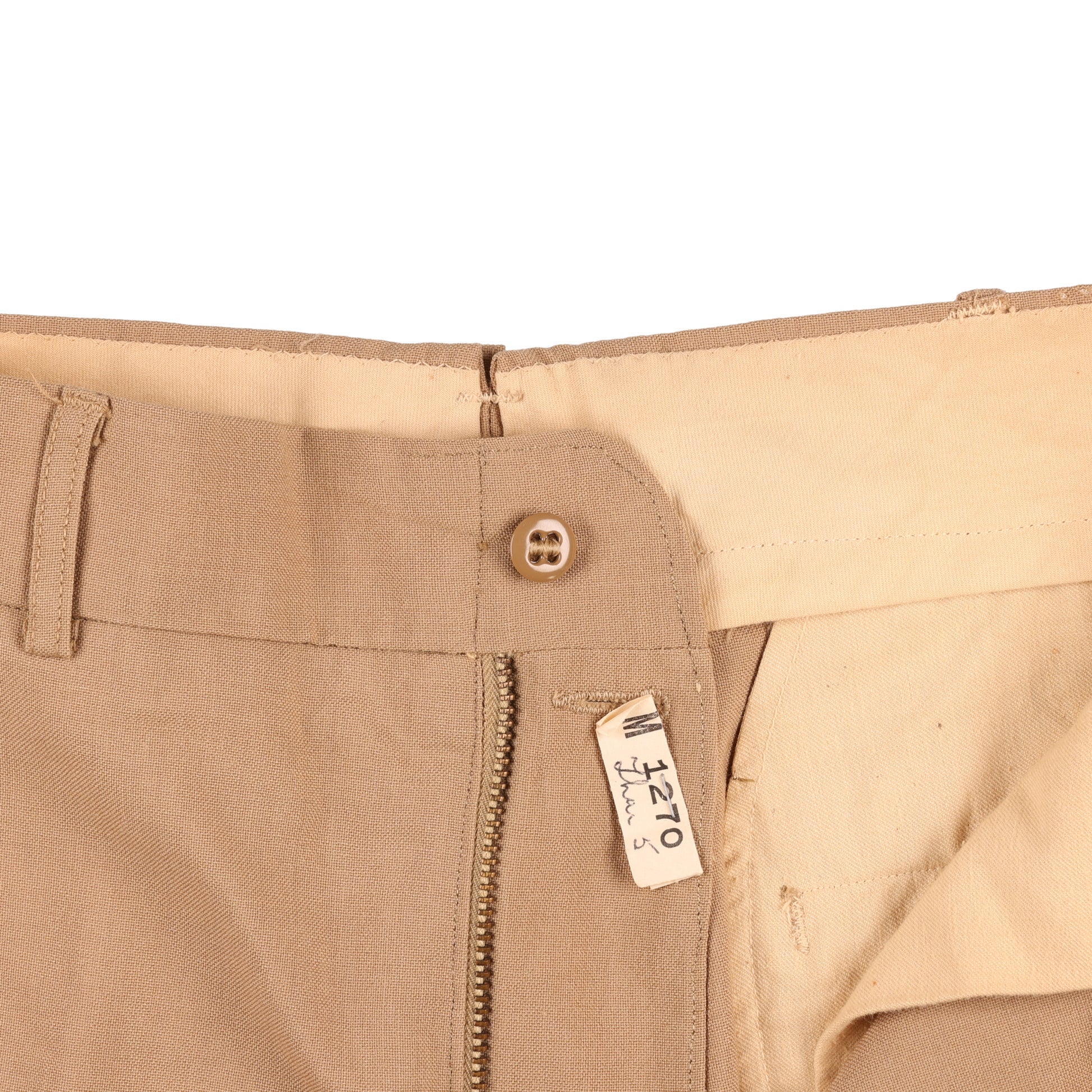 Vietnam War U.S. Army Enlisted Man's Khaki Wool Service Trousers Named to "D. L. LAWRENCE"