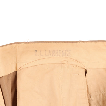 Vietnam War U.S. Army Enlisted Man's Khaki Wool Service Trousers Named to "D. L. LAWRENCE"
