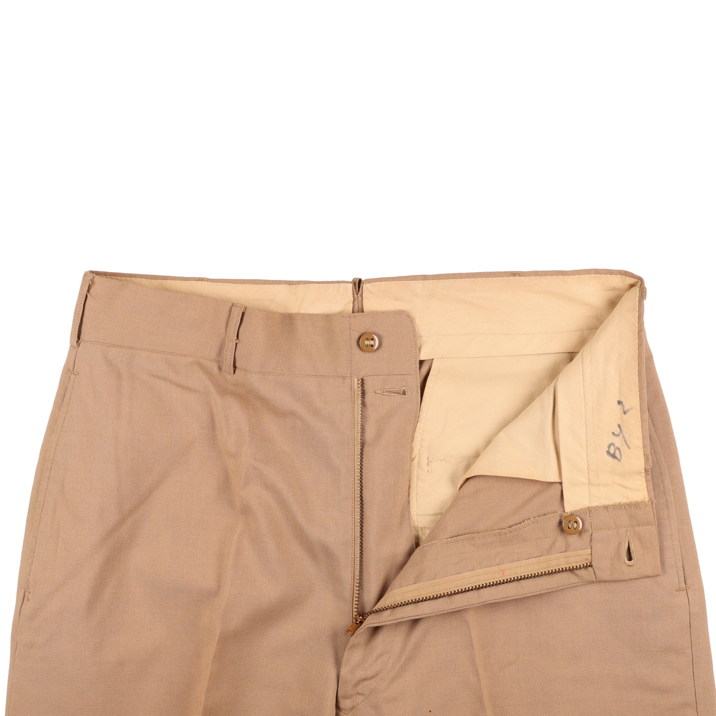 Vietnam War U.S. Army Enlisted Man's Khaki Wool Service Trousers (Size 32 x 34)