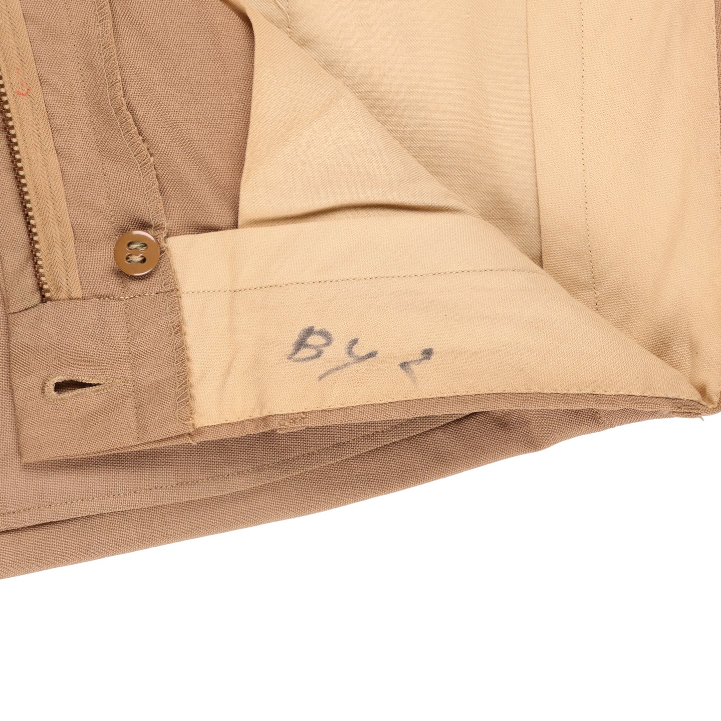 Vietnam War U.S. Army Enlisted Man's Khaki Wool Service Trousers (Size 32 x 34)