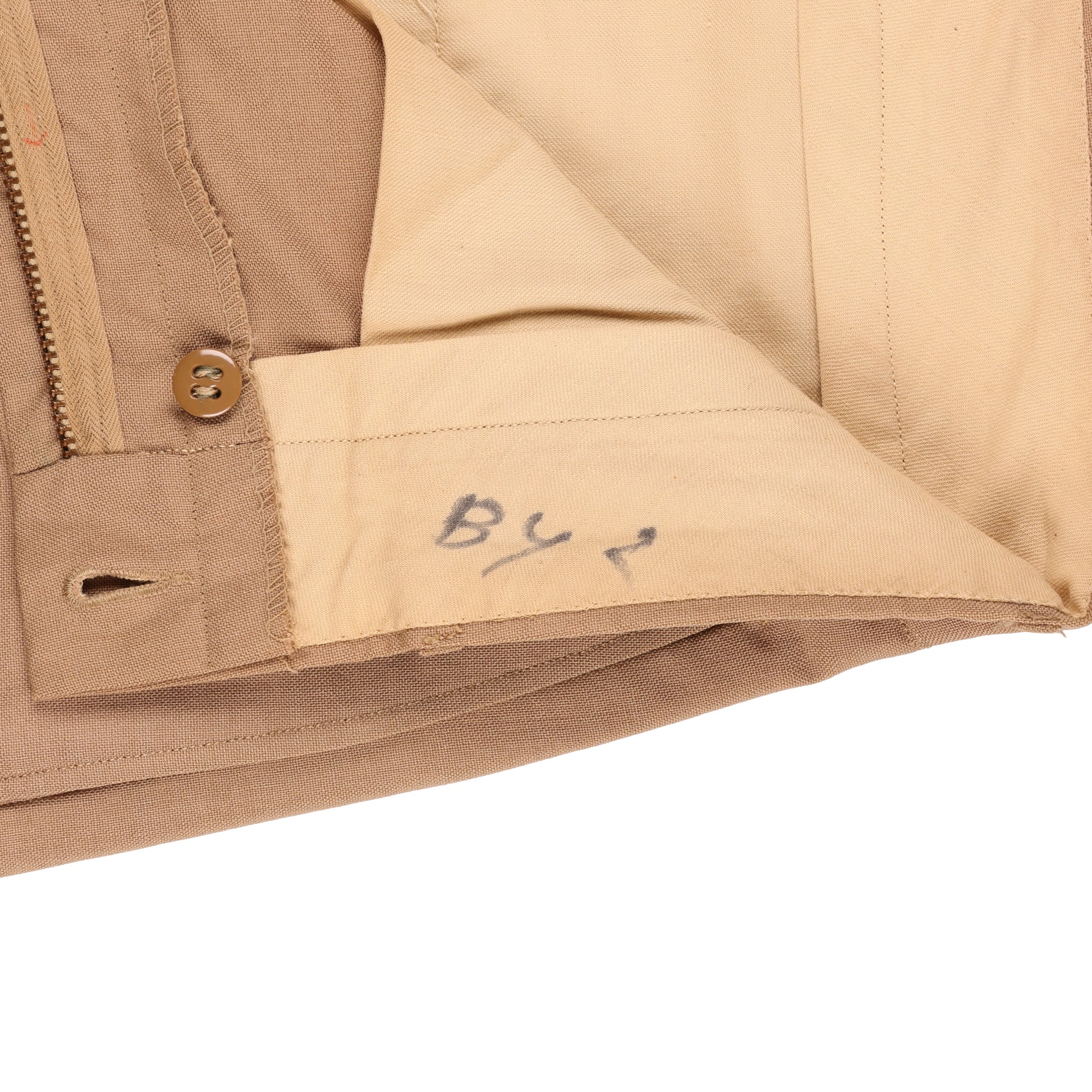 Vietnam War U.S. Army Enlisted Man's Khaki Wool Service Trousers (Size 32 x 34)