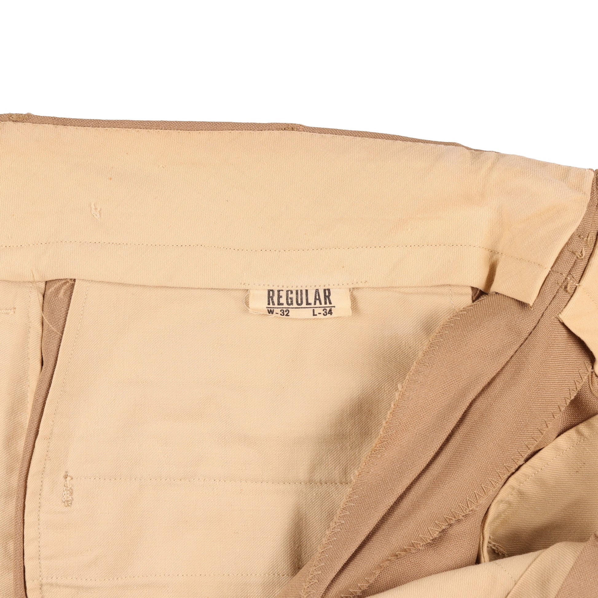 Vietnam War U.S. Army Enlisted Man's Khaki Wool Service Trousers (Size 32 x 34)