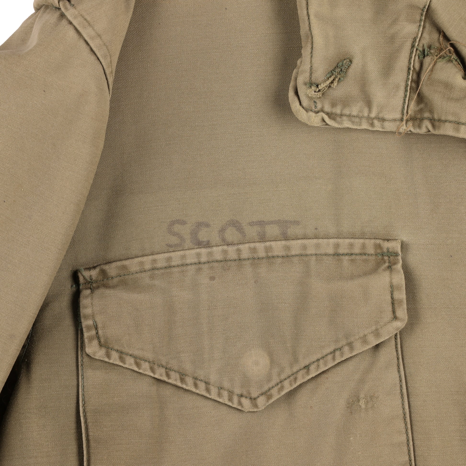 Vietnam War U.S. Army M1965 Field Jacket Named to "SCOTT"