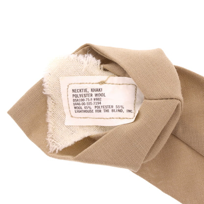 Vietnam War U.S. Army Uniform Khaki Necktie by Lighthouse for the Blind, Inc. (1975)