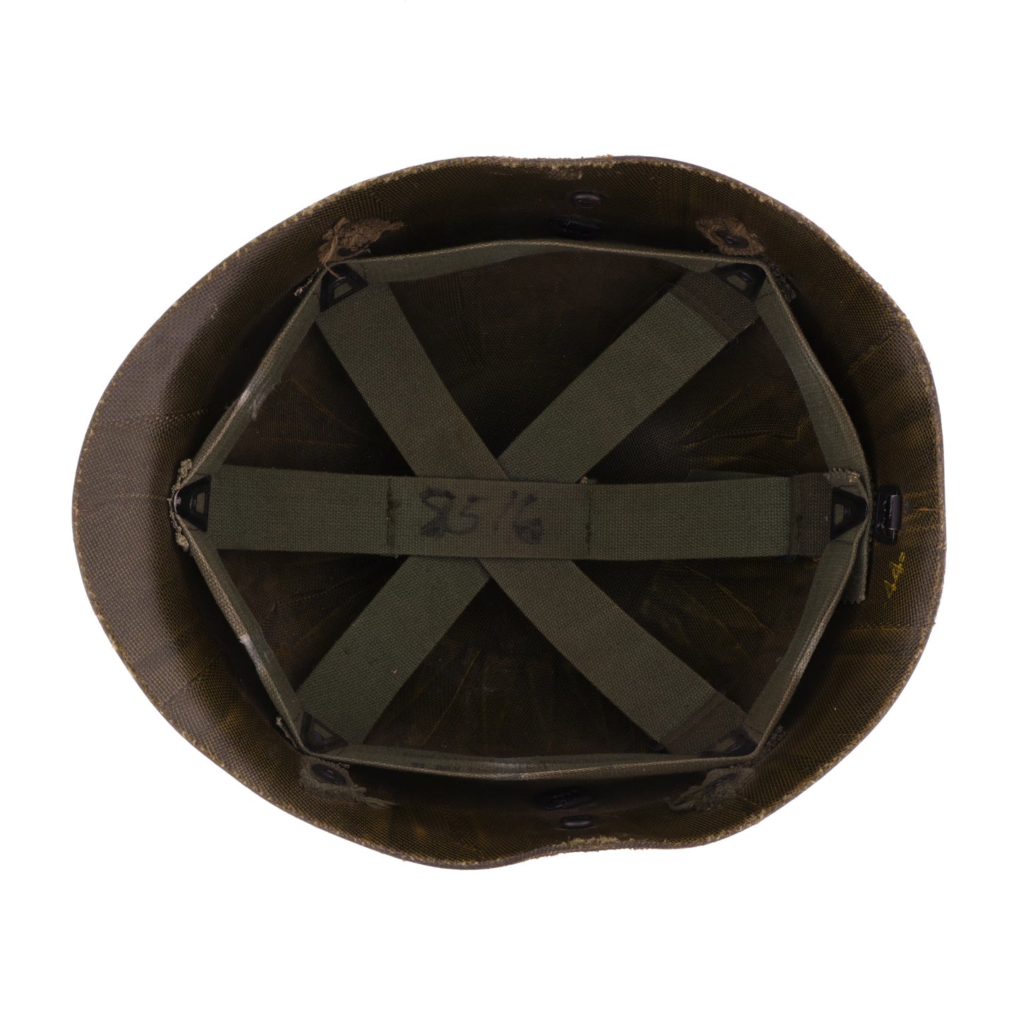 Vietnam War U.S. Firestone M-1C Paratrooper Helmet Liner Named to "Stumpy" (1967)