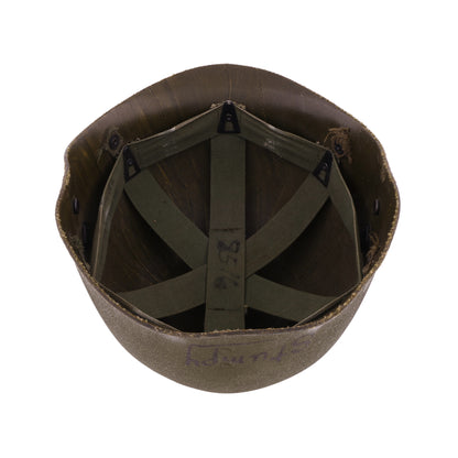 Vietnam War U.S. Firestone M-1C Paratrooper Helmet Liner Named to "Stumpy" (1967)