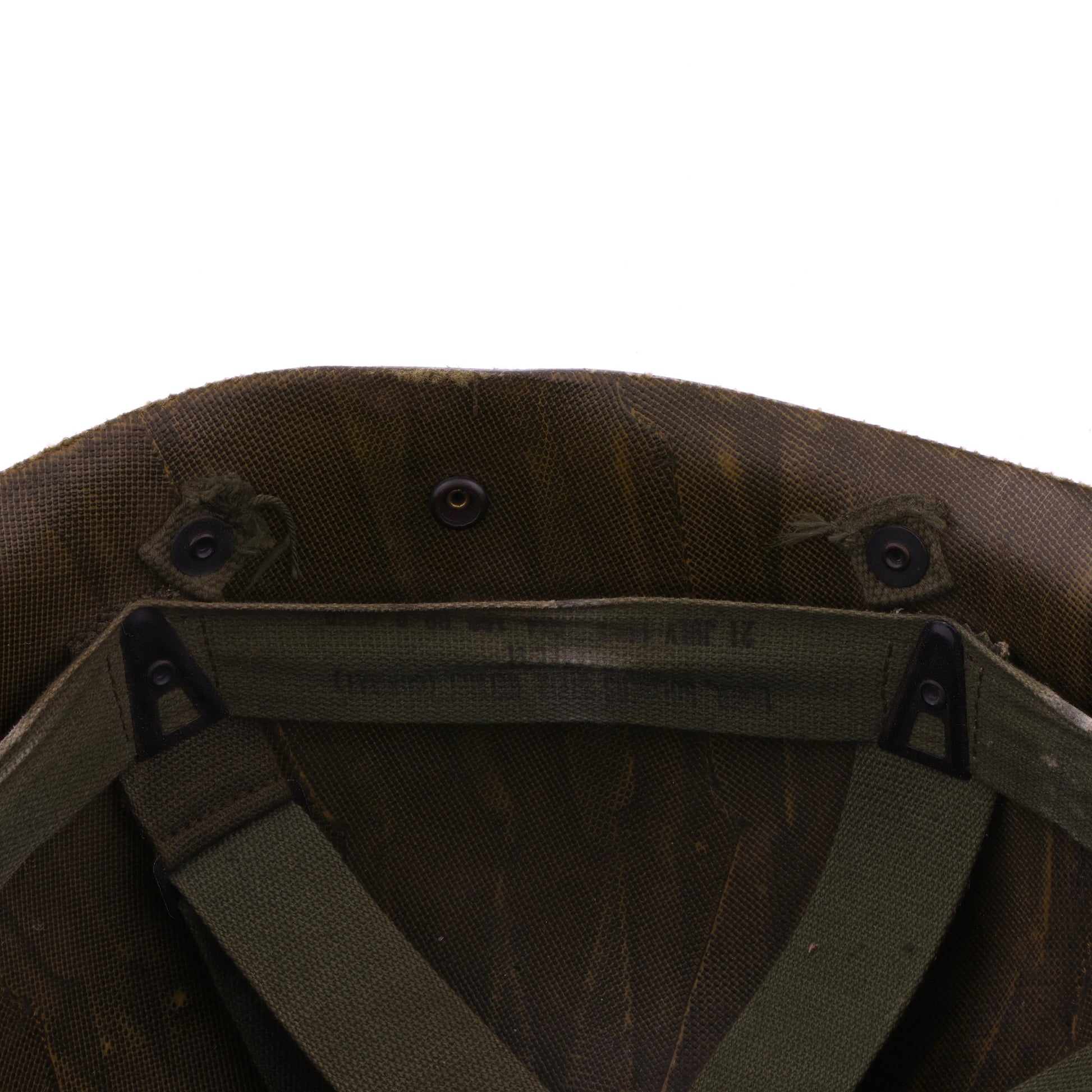 Vietnam War U.S. Firestone M-1C Paratrooper Helmet Liner Named to "Stumpy" (1967)
