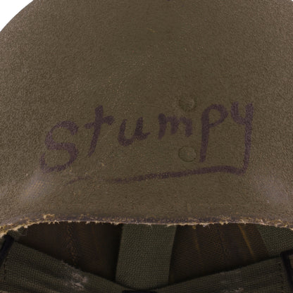 Vietnam War U.S. Firestone M-1C Paratrooper Helmet Liner Named to "Stumpy" (1967)