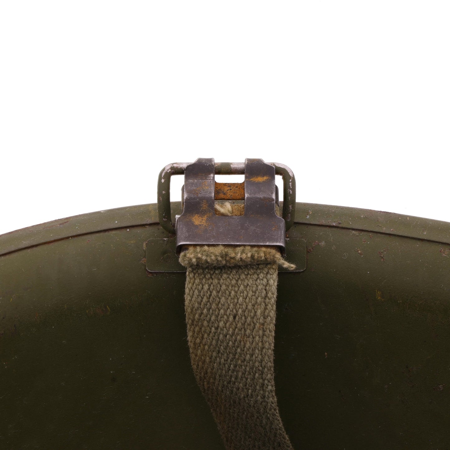 Original Vietnam War U.S. Ingersoll Swivel Loop M-1 Helmet & Liner Set with Camouflage Cover (1964-68) For Sale